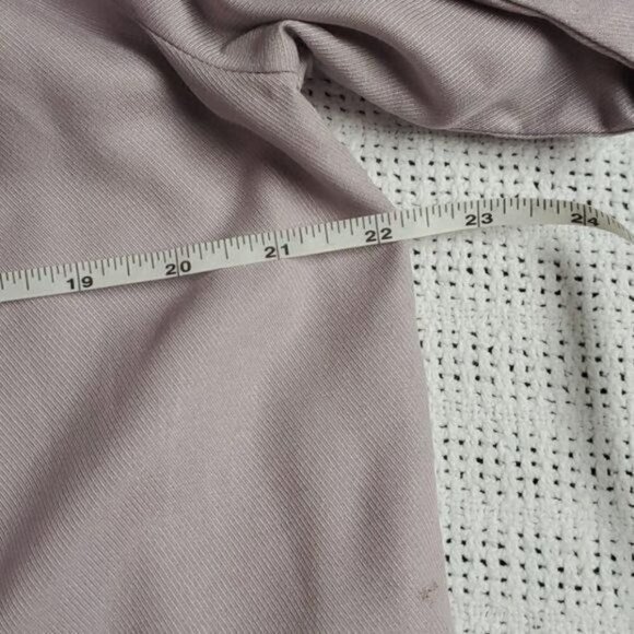 a new day Soft‎ Fall Colored Lavender Dainty Ruffled Tie Neck Sz M Tunic Top - Picture 8 of 9